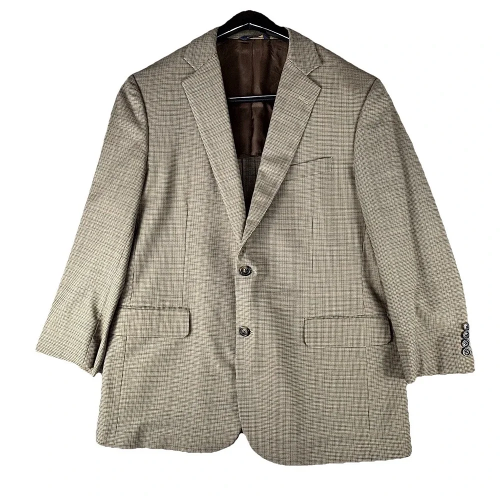 Brooks Brothers‎ Madison BrooksCool Sport Coat Blazer Men's Check 43R